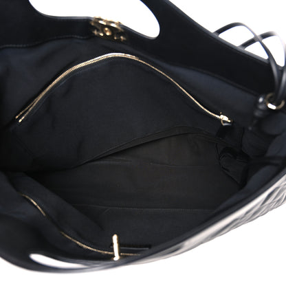 Chanel Lambskin Quilted Large 31 Shopping Bag Black 4 of 9