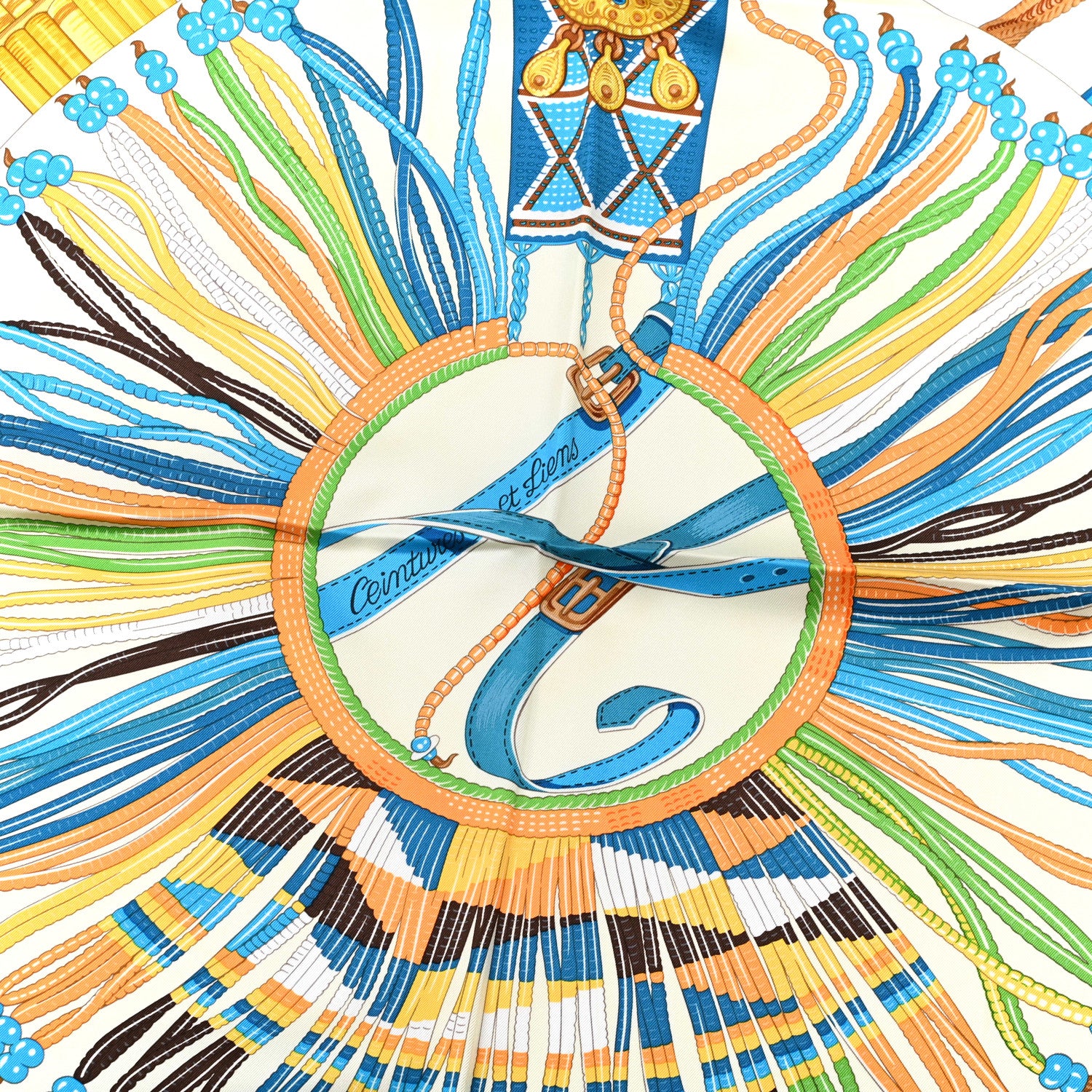 Hermes Silk Ceinture et Liens Scarf 90 5 of 7