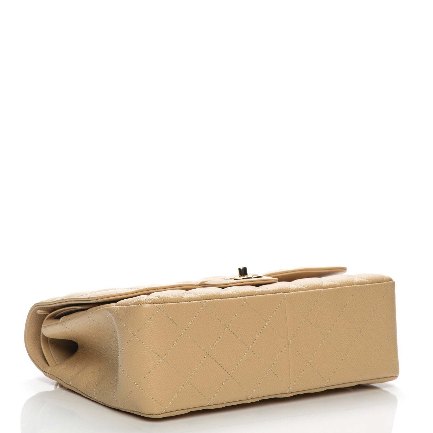 Chanel Caviar Quilted Jumbo Double Flap Beige Clair 4 of 7