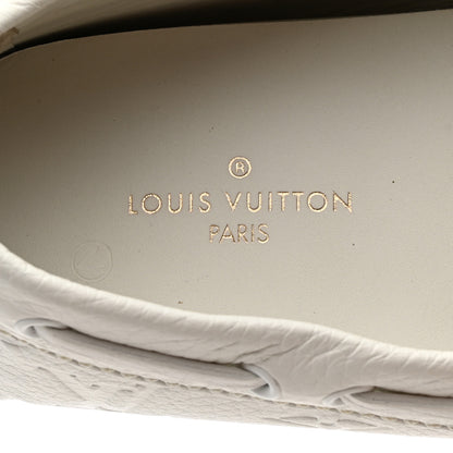 Louis Vuitton Empreinte Mens Arizona Car Shoe Moccasin Loafers 8 White 7 of 8