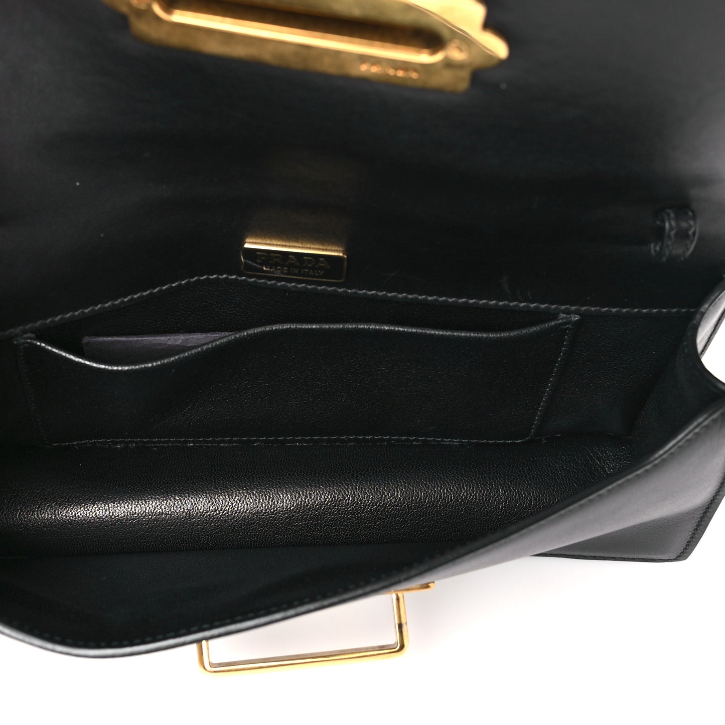 City Calfskin Saffiano Cahier Pochette Black
