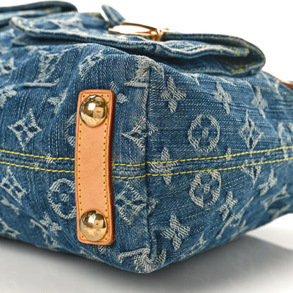 Louis Vuitton Monogram Denim Baggy PM Blue 8 of 9