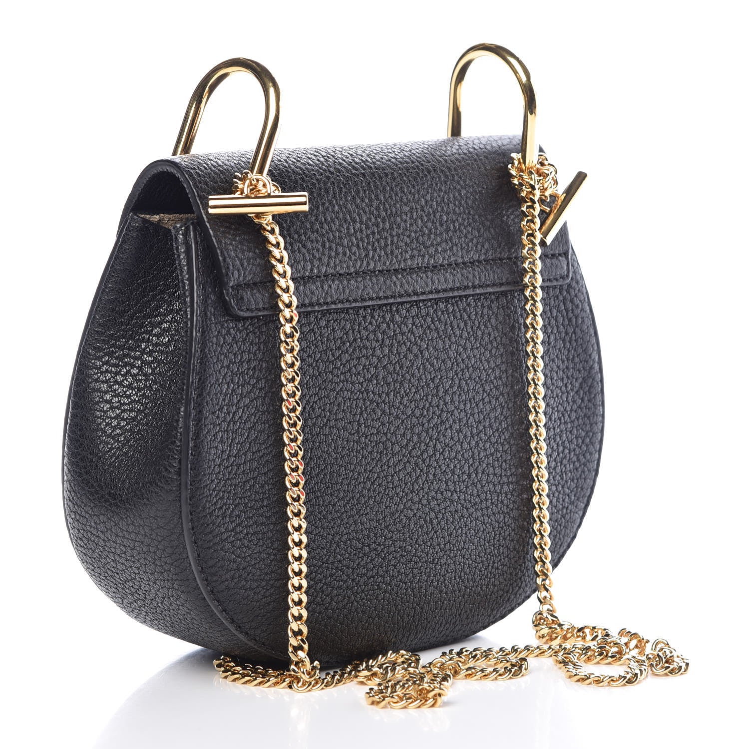 Chloe Grained Lambskin Mini Drew Shoulder Bag Black 3 of 6