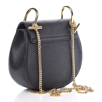 Chloe Grained Lambskin Mini Drew Shoulder Bag Black 3 of 6