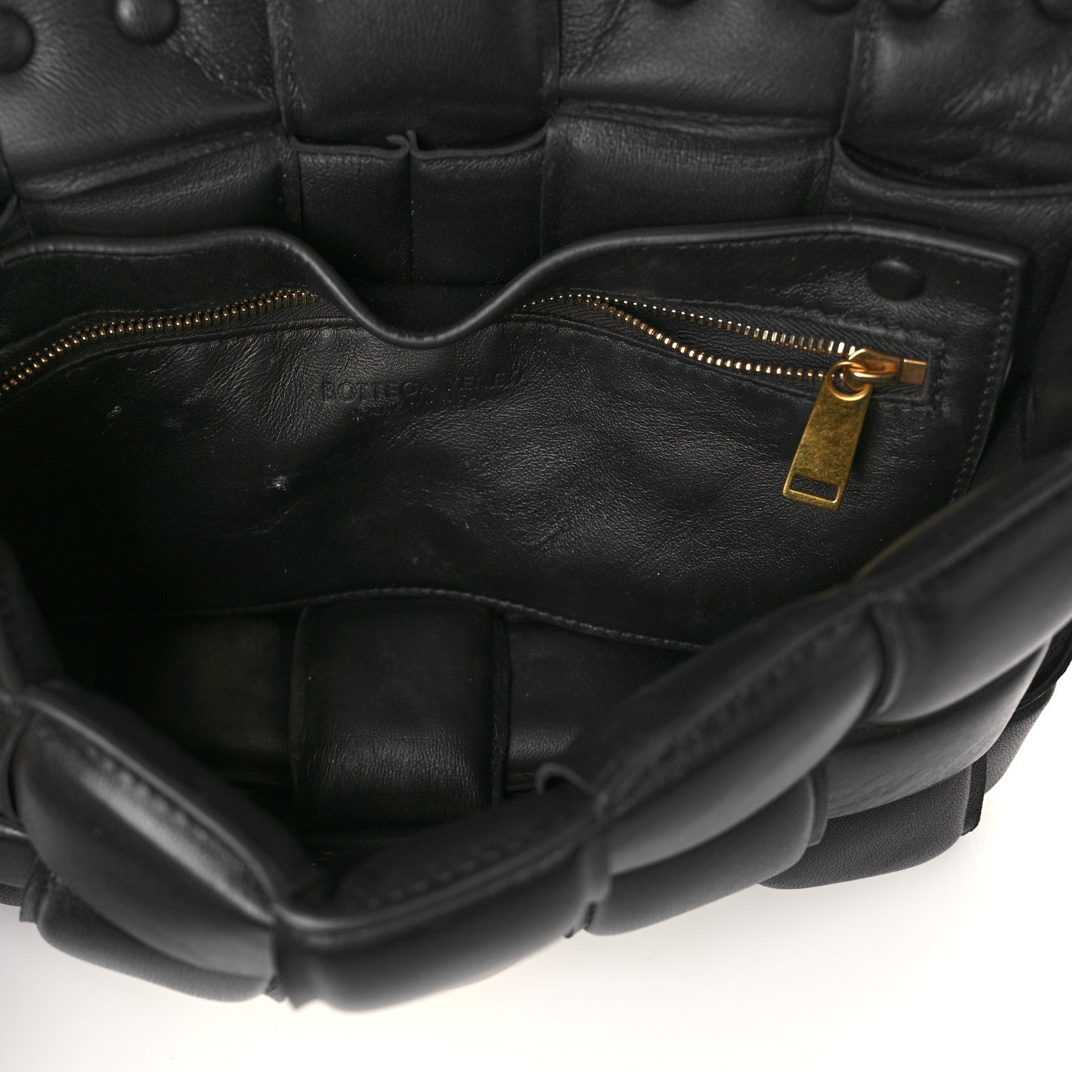 Bottega Veneta Lambskin Maxi Intreccio Padded Chain Cassette Crossbody Bag Black 5 of 7