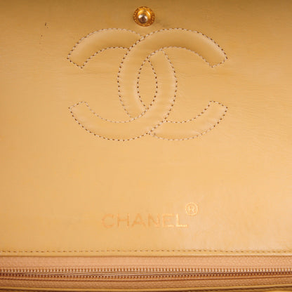 Chanel Lambskin Quilted Medium Double Flap Beige 6 of 13