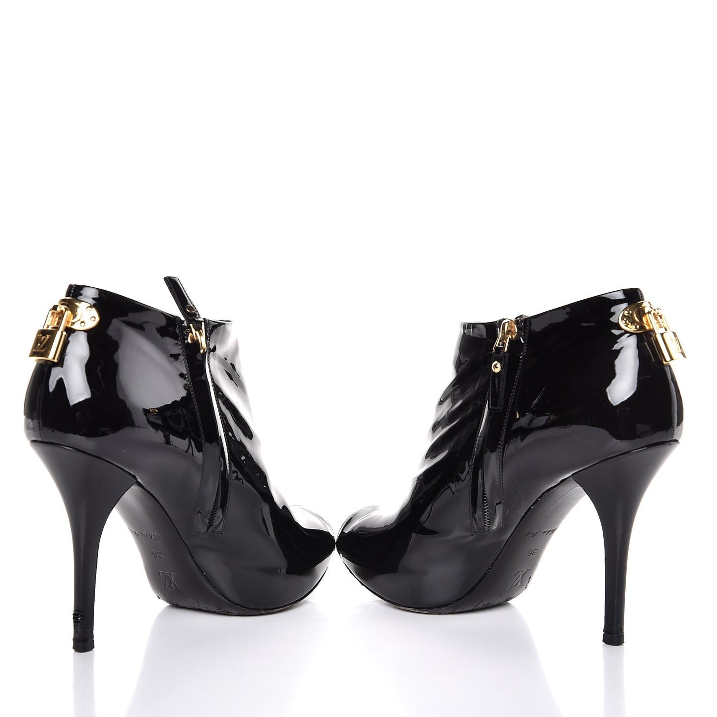 Patent Oh Really Ankle Boots 36 Black