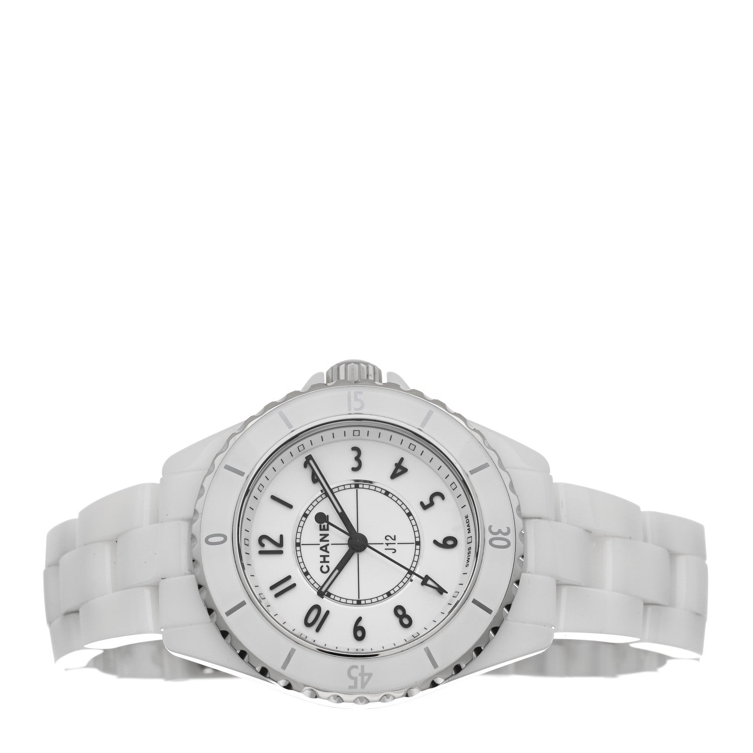 Chanel Stainless Steel Ceramic 33mm J12 Quartz Watch White 2 of 5