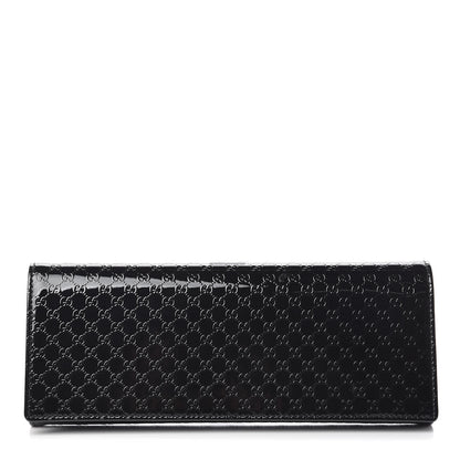 Gucci Patent Microguccissima Small Broadway Clutch Black 1 of 11