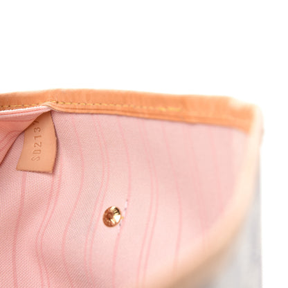 Louis Vuitton Damier Azur Neo Neverfull MM Rose Ballerine 11 of 12