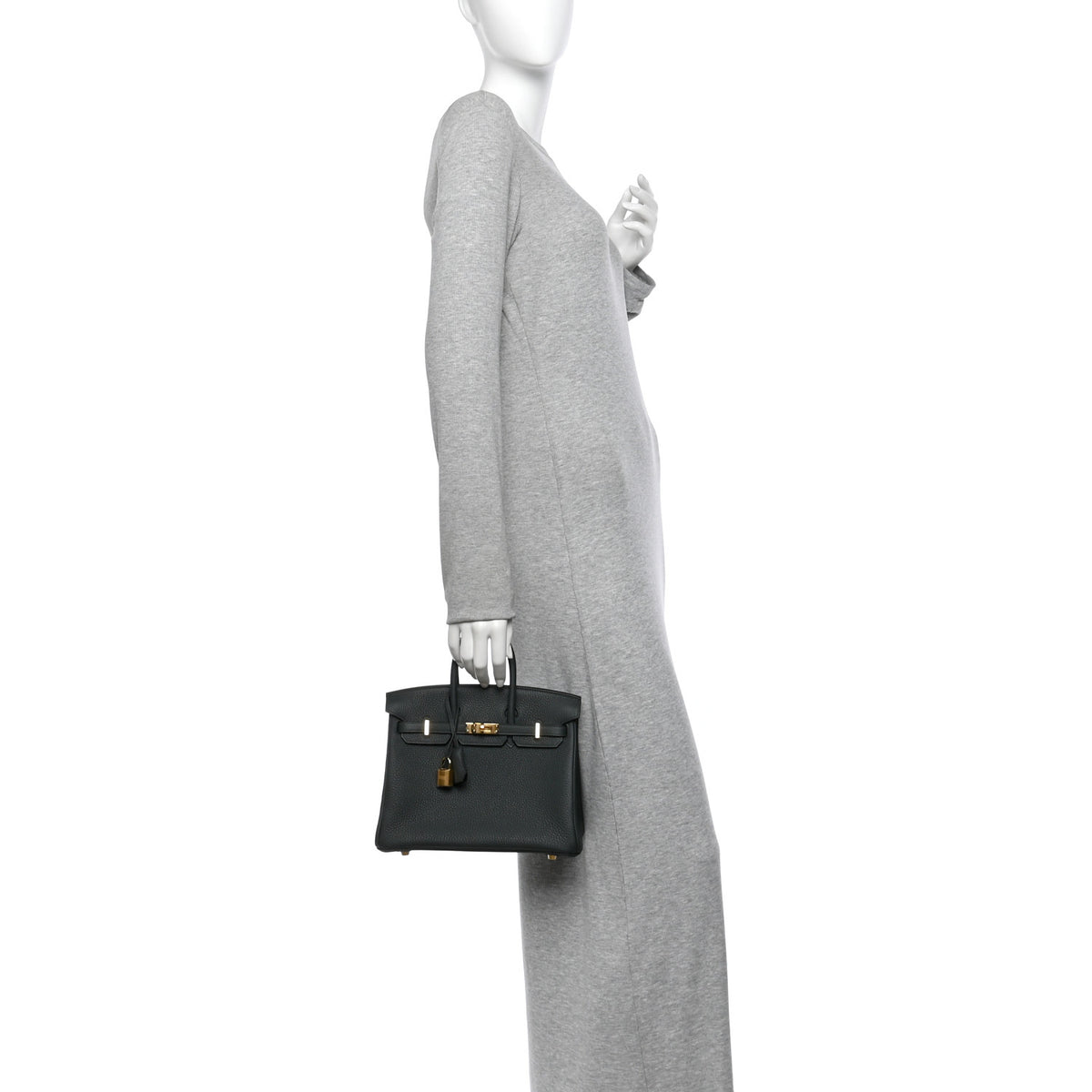Hermes Togo Birkin 25 Vert Fonce 2 of 10