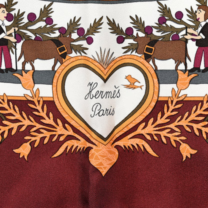 Hermes Silk Decoupages Scarf 90 2 of 5
