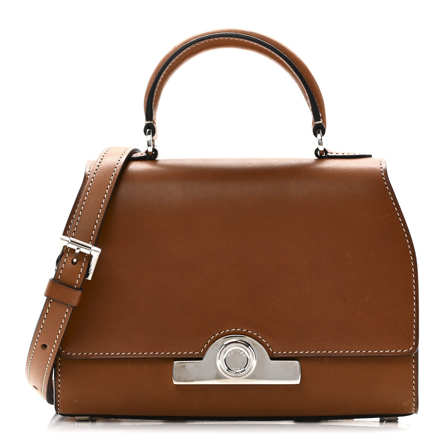 Moynat Barenia Rejane BB Cognac 1 of 9