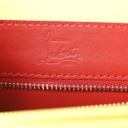 Christian Louboutin Calfskin Studded Carasky Crossbody Bag Yellow 6 of 9