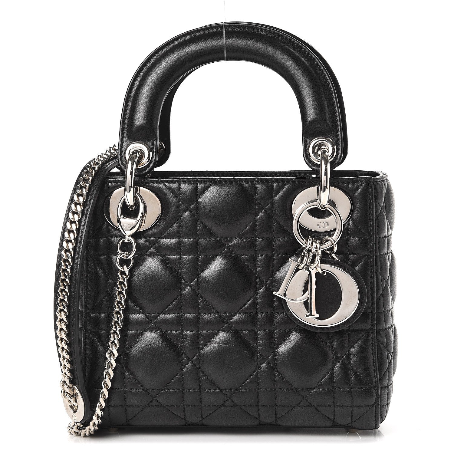 Christian Dior Lambskin Cannage Mini Lady Dior Black 1 of 7