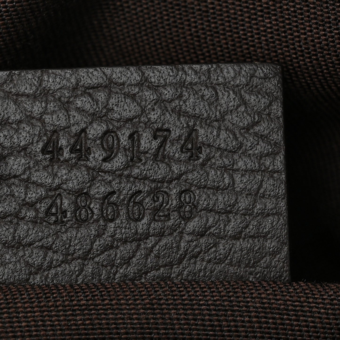 Monogram Dollar Calfskin Belt Bag Beige Ebony Testa di Moro Marrone Scuro