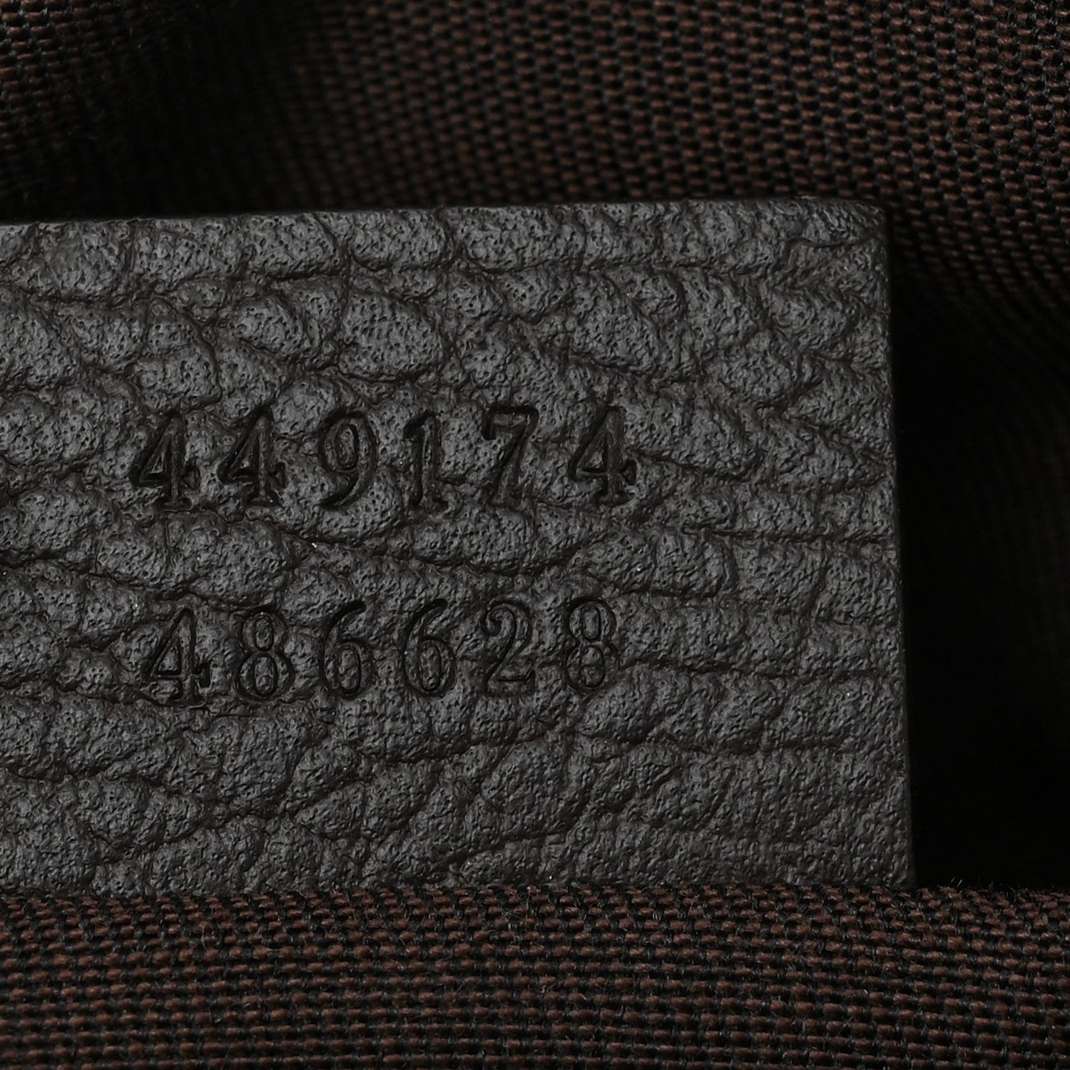 Gucci Monogram Dollar Calfskin Belt Bag Beige Ebony Testa di Moro Marrone Scuro 7 of 12