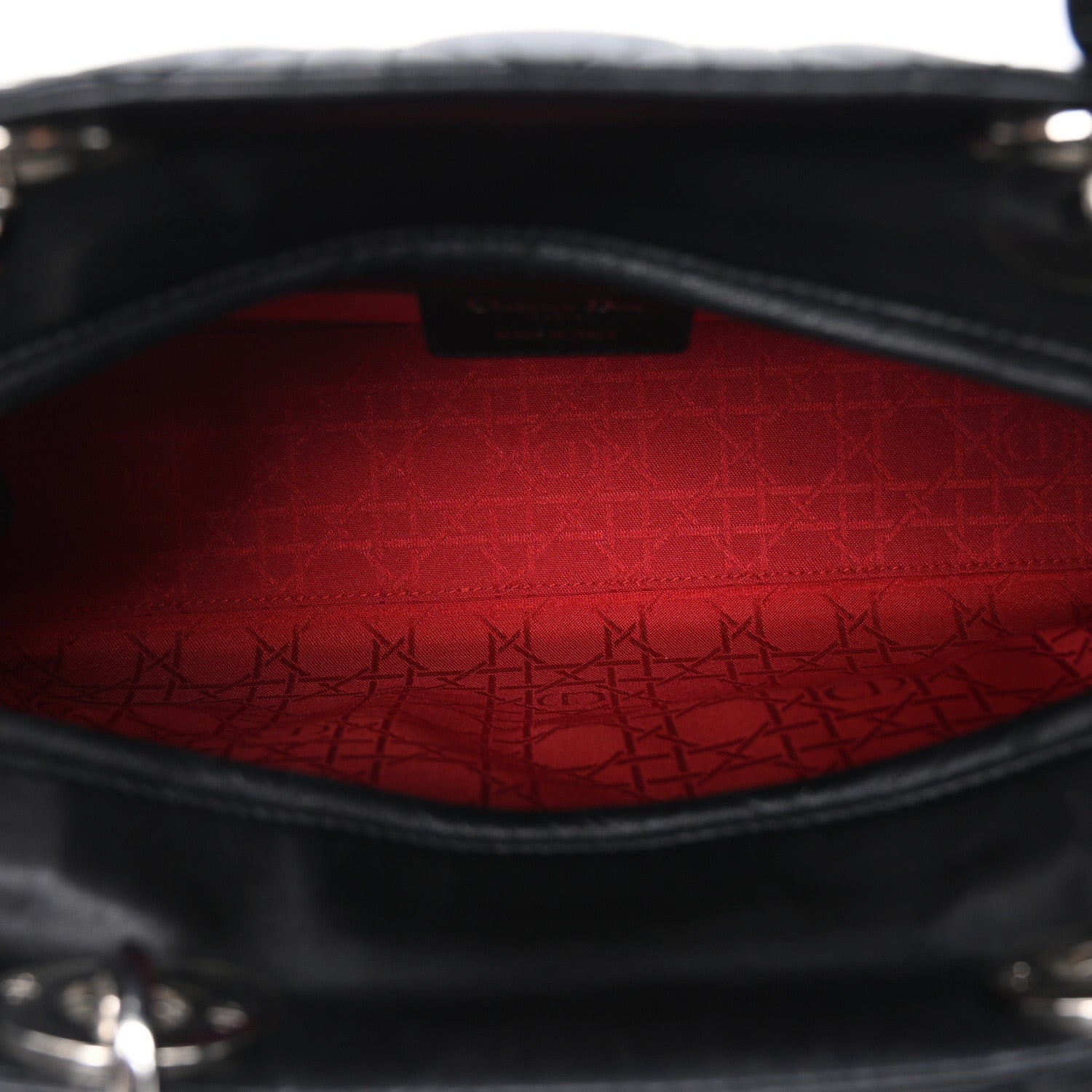 Christian Dior Lambskin Cannage Large Lady Dior Black 5 of 10