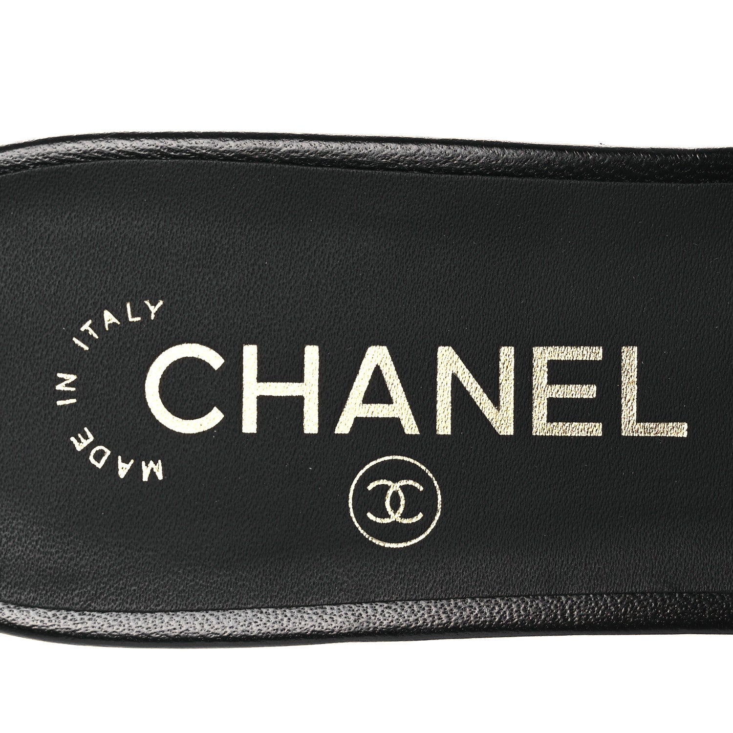 Chanel Lambskin Camellia Sandal Mules 37.5 Black 9 of 11