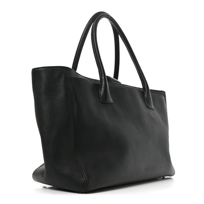 Chanel Calfskin Cerf Executive Shopper Tote Black 3 of 11