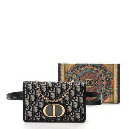 Christian Dior Oblique 30 Montaigne 2-In-1 Pouch Blue 11 of 11