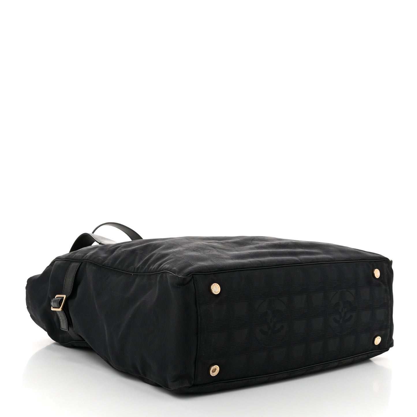 Nylon Large Travel Tote Black