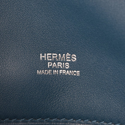 Hermes Veau Swift Mini Sac Berline Bleu Atoll Colvert 8 of 9