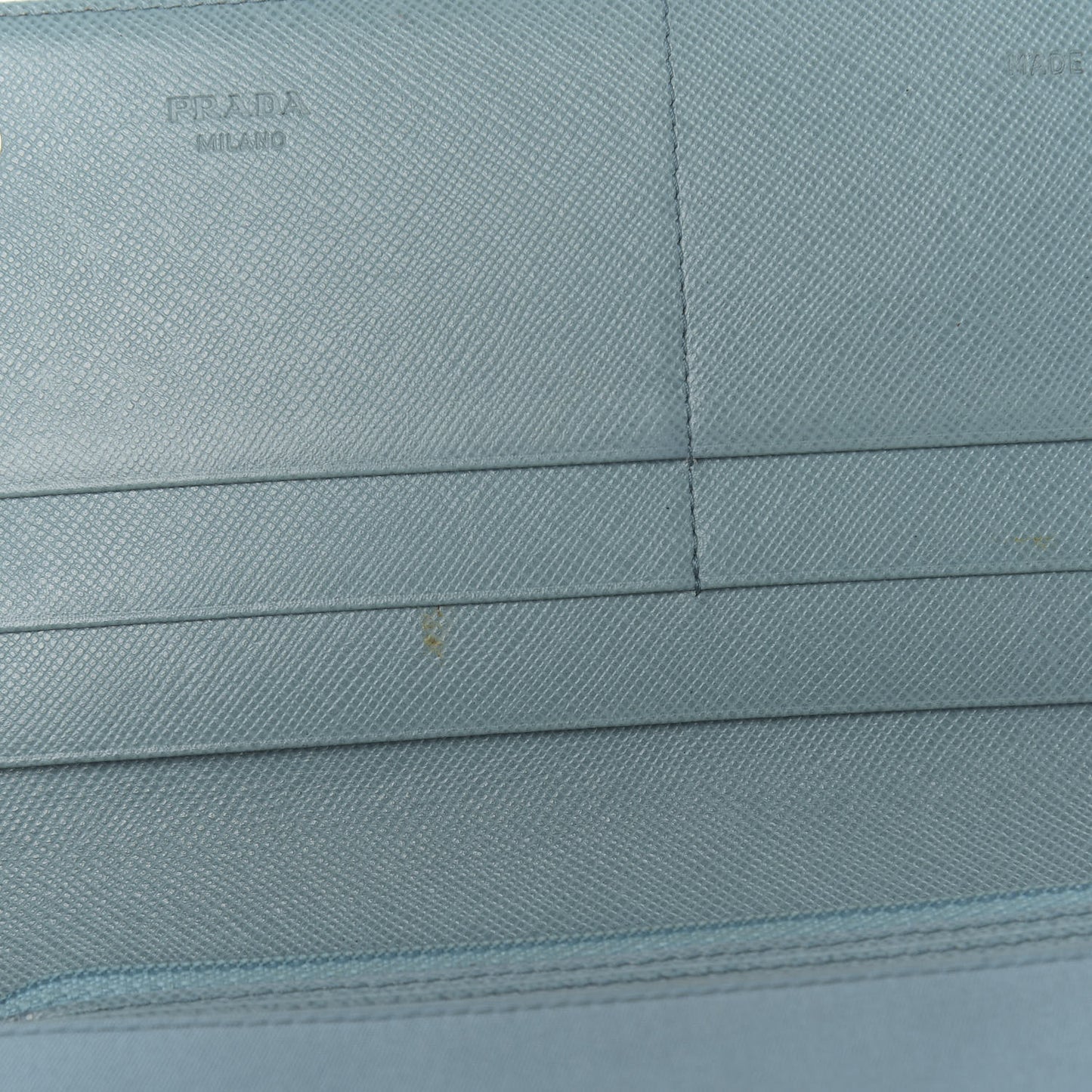 Tessuto Nylon Continental Flap Wallet Turchese