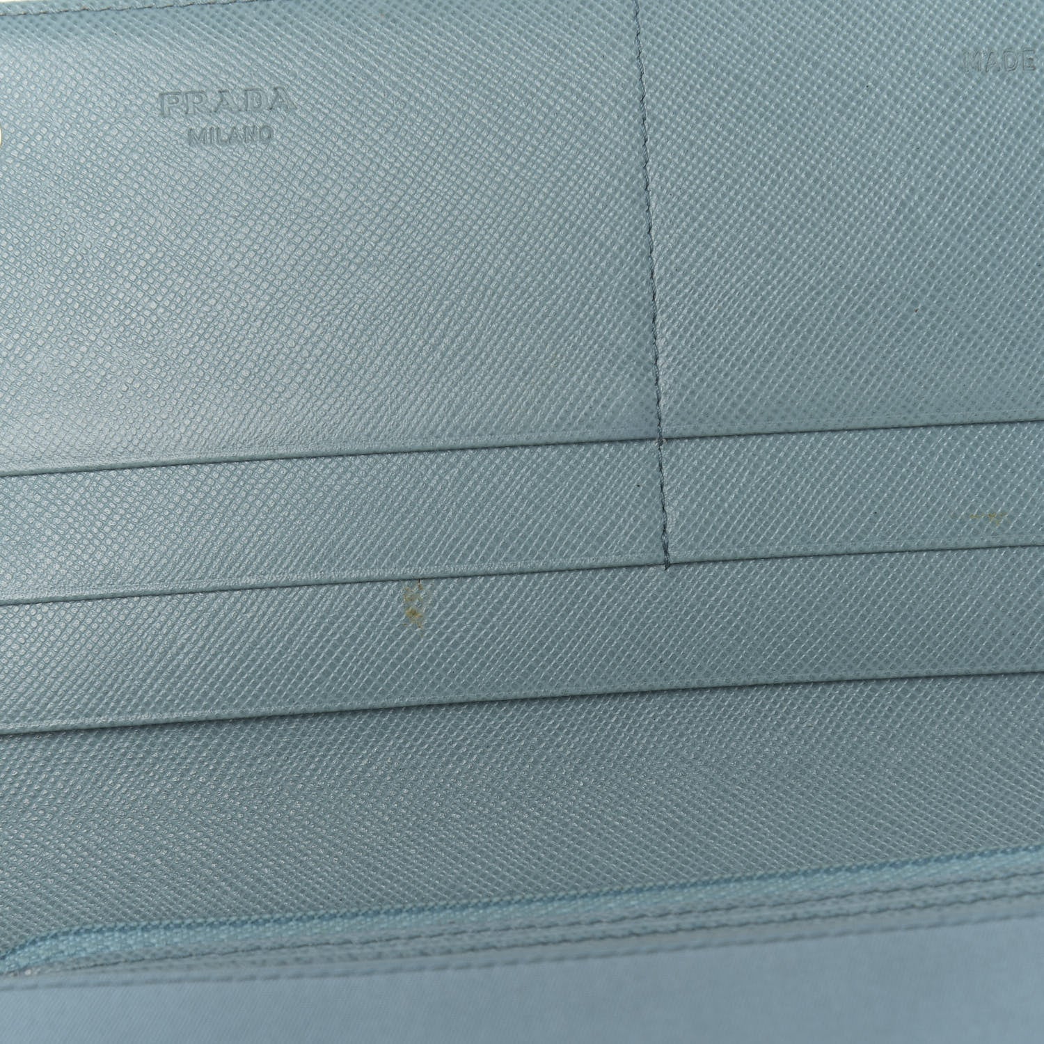 Prada Tessuto Nylon Continental Flap Wallet Turchese 12 of 14