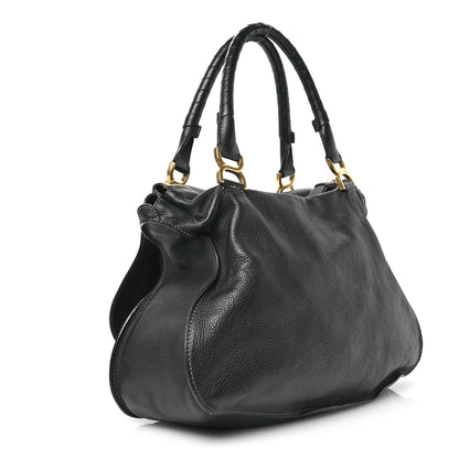 Chloe Calfskin Large Marcie Satchel Black 3 of 10