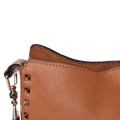 Valentino Garavani Pebbled Calfskin Large Rockstud Flip-Lock Messenger Bag Light Cuir 13 of 16