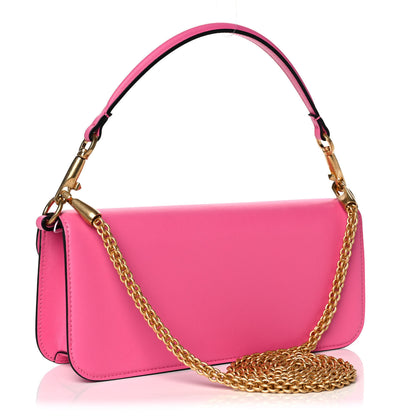 Valentino Garavani Calfskin Vlogo Loco Shoulder Bag Feminine Pink 3 of 12