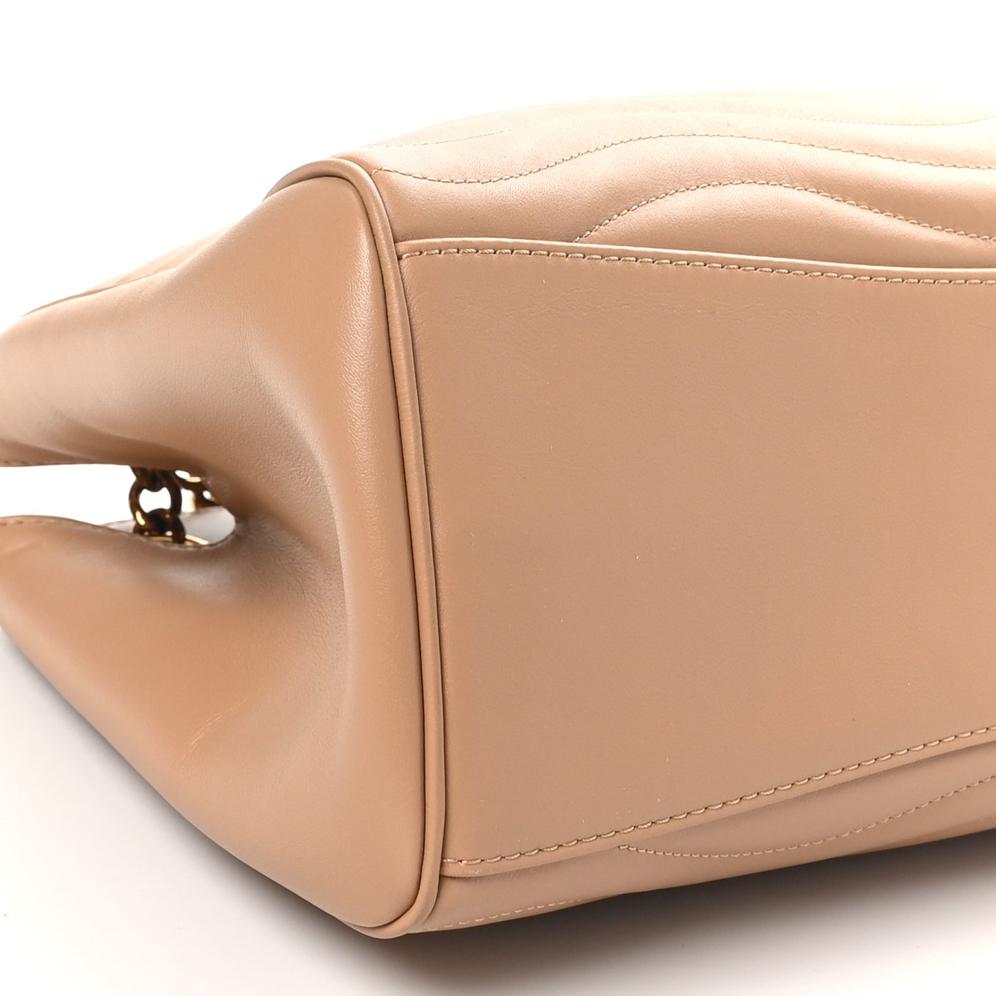 Calfskin New Wave Chain Tote Noisette