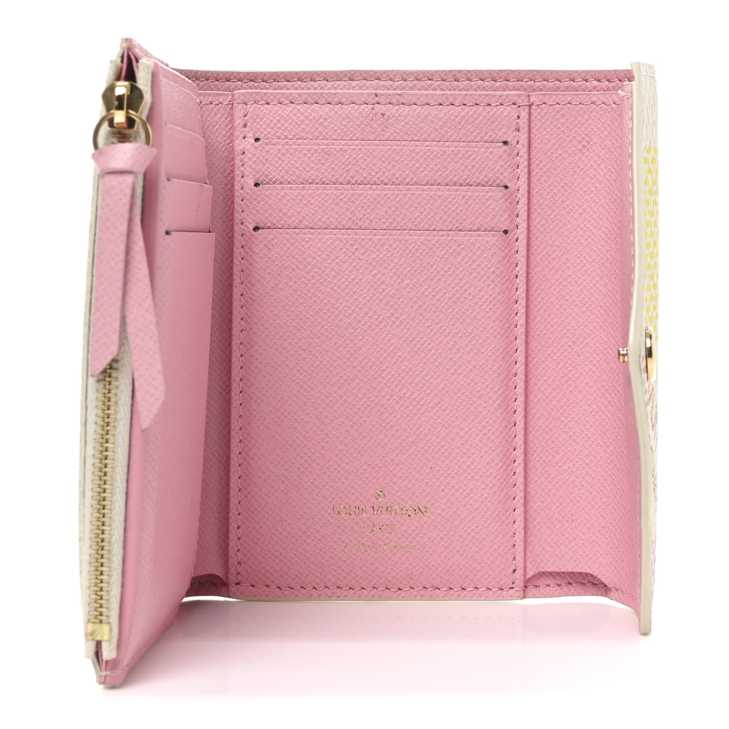 Giant Damier Victorine Wallet Peach Pink
