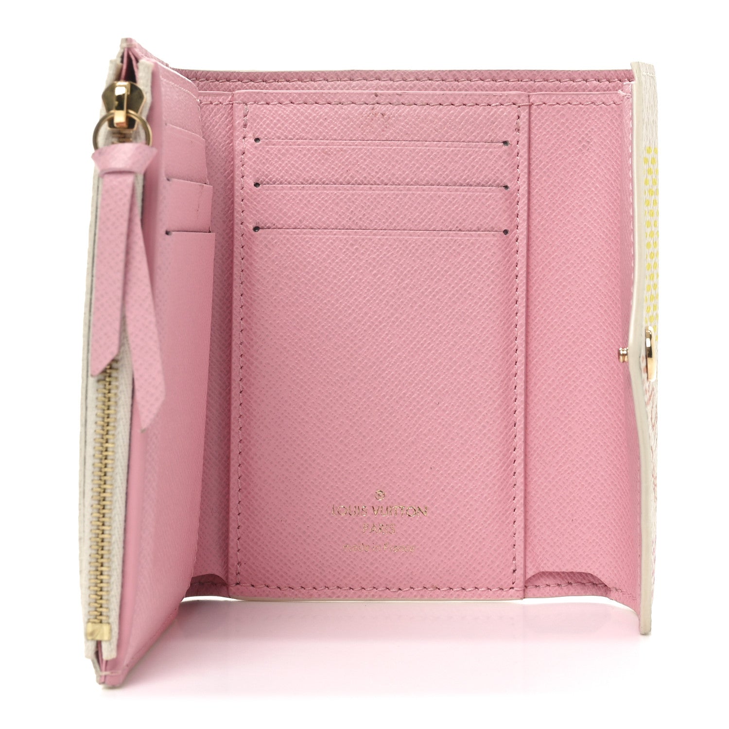 Louis Vuitton Giant Damier Victorine Wallet Peach Pink 5 of 7