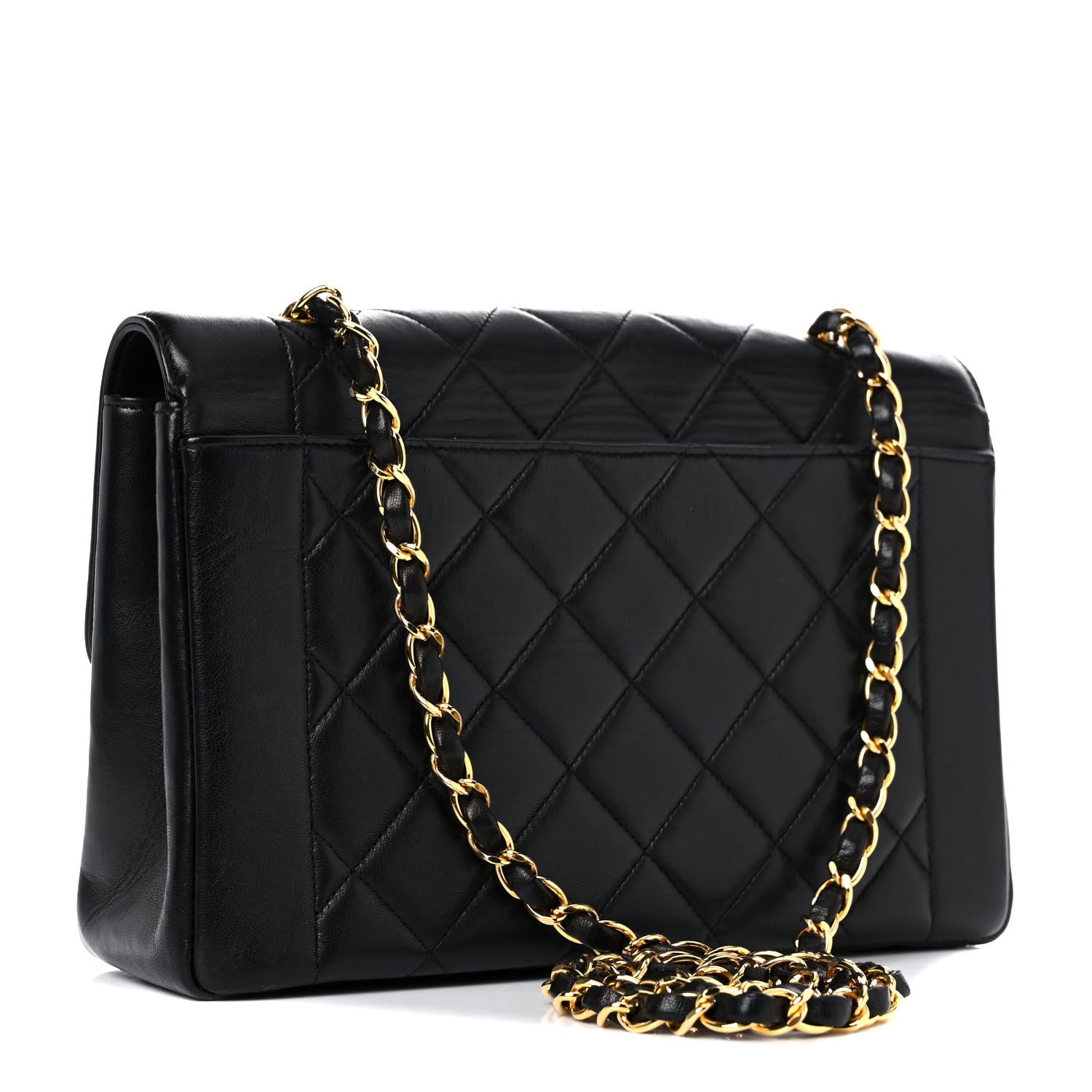 Chanel Lambskin Quilted Medium Single Flap Black 3 of 22