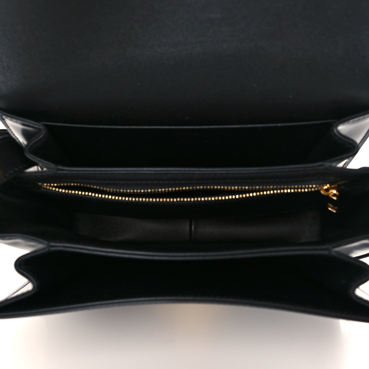 Celine Shiny Calfskin Teen Triomphe Black 5 of 6