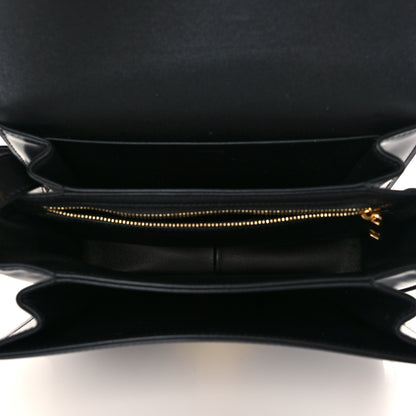 Celine Shiny Calfskin Teen Triomphe Black 5 of 6