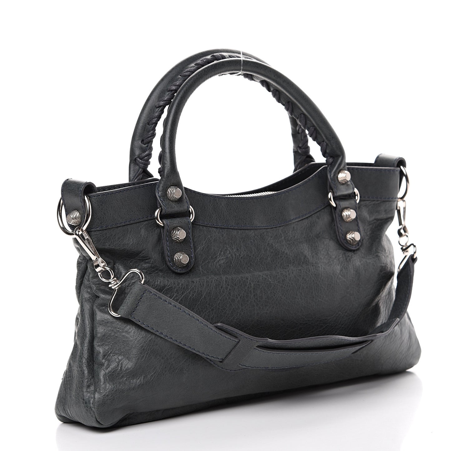 Agneau Giant 12 Silver Hardware First Anthracite