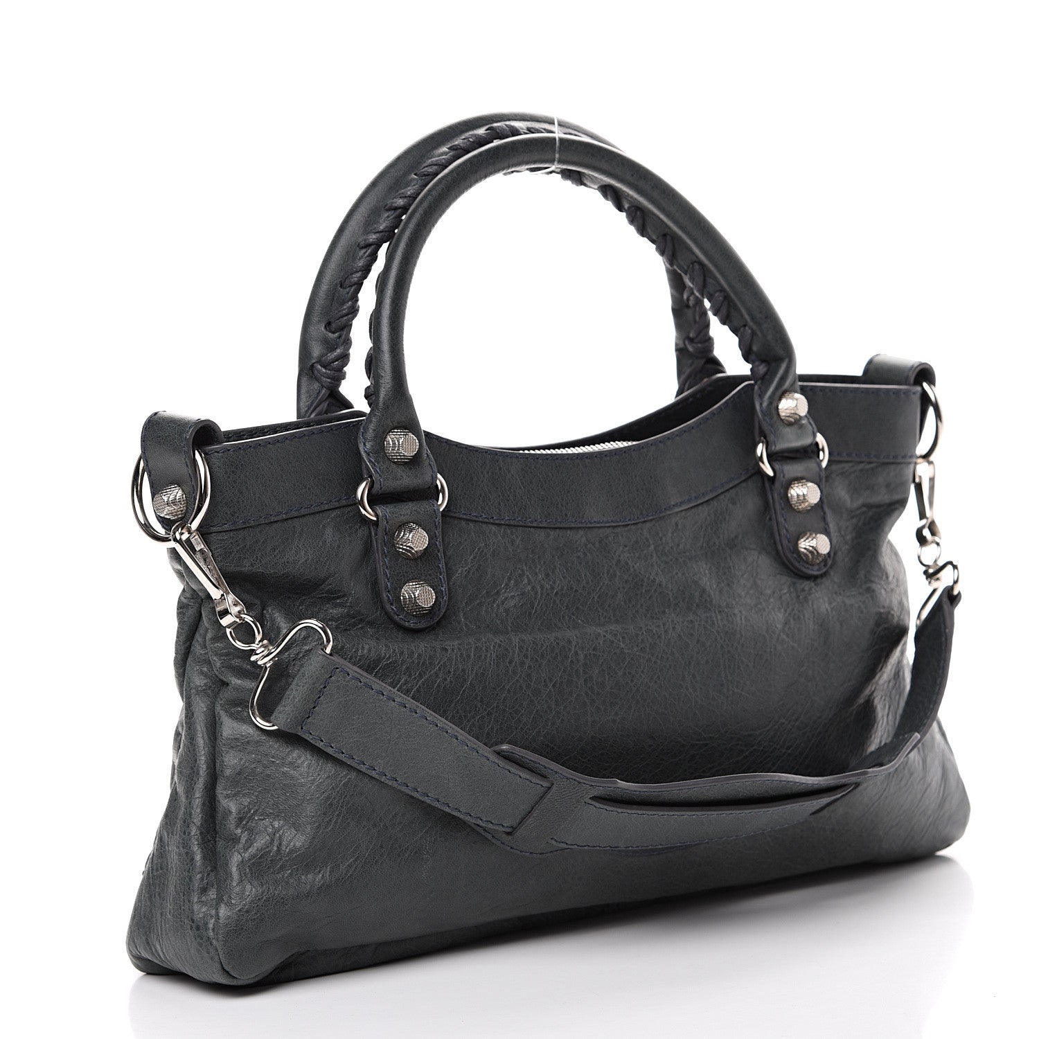 Balenciaga Agneau Giant 12 Silver Hardware First Anthracite 2 of 9