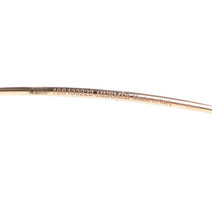 Hermes 18K Rose Gold Filet D'Or Hoop Earrings 3 of 5