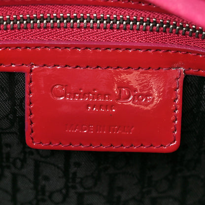 Christian Dior Patent Cannage Large Lady Dior Red 7 of 11