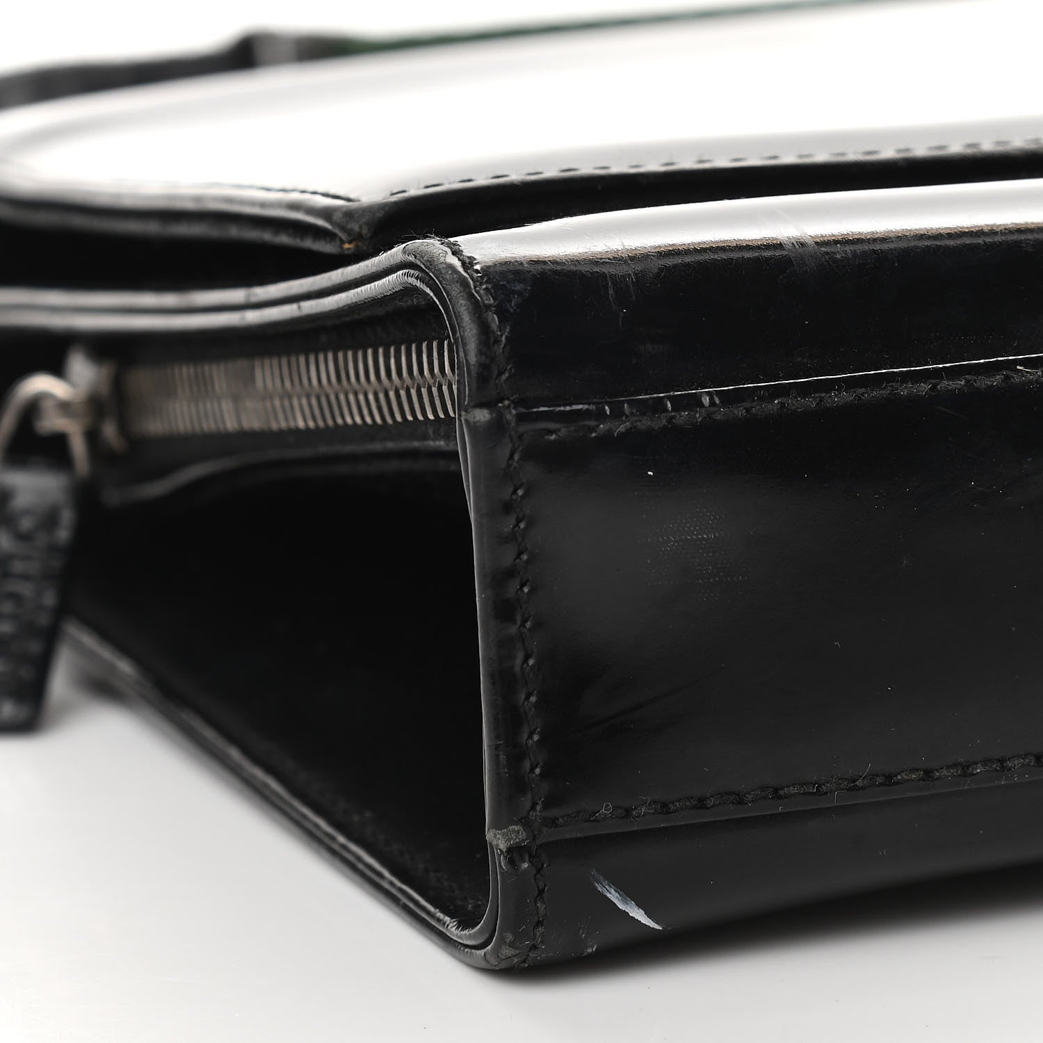 Gucci Patent Web Shoulder Bag Black 9 of 17