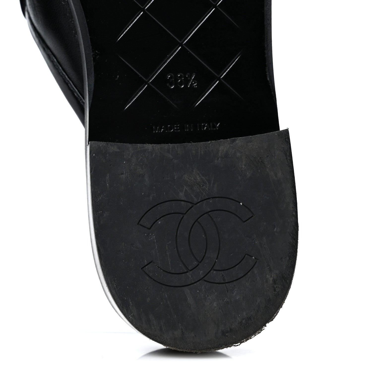 Chanel Lambskin Quilted CC Turnlock Mules 38.5 Black 8 of 10