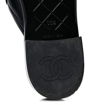 Chanel Lambskin Quilted CC Turnlock Mules 38.5 Black 8 of 10