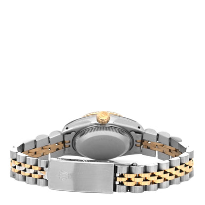 Rolex Stainless Steel 18K Yellow Gold Diamond 26mm Oyster Perpetual Datejust Watch Champagne 69173 3 of 4