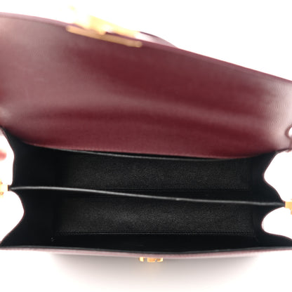 Saint Laurent Grain de Poudre Medium Classic Monogram Cassandra Top Handle Rouge Legion 4 of 12