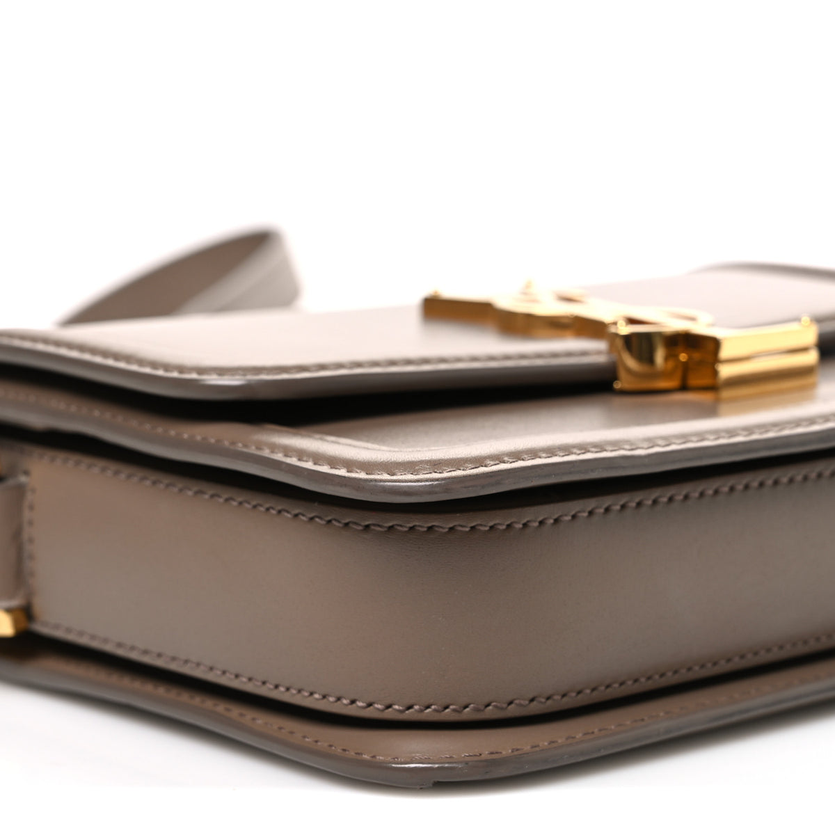 Smooth Calfskin Small Solferino Satchel Natural Tan