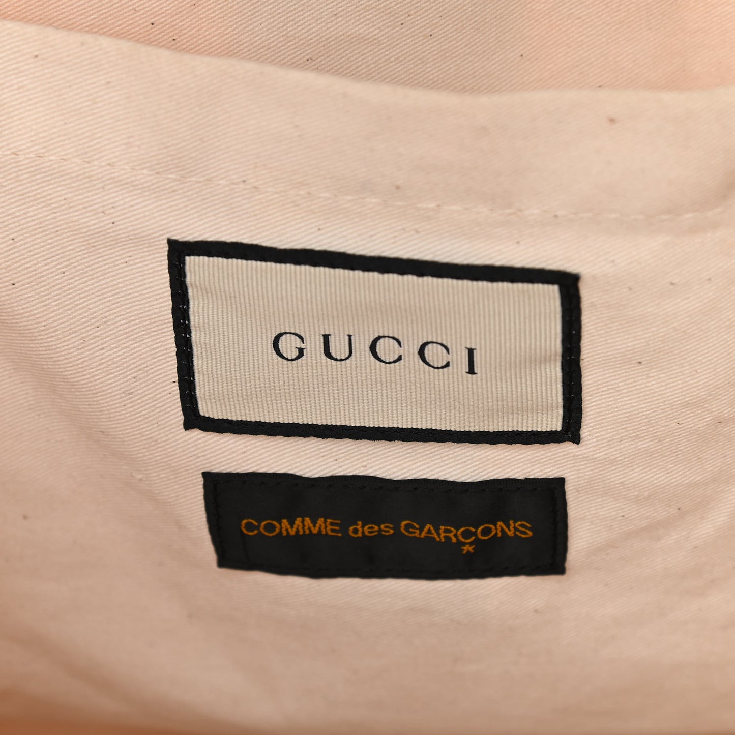 X COME DE GARCONS Plastic Web Floral Paper Shopper Tote
