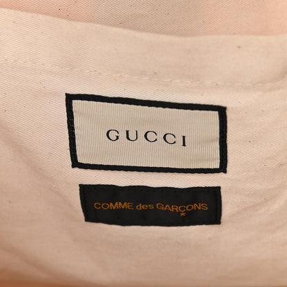 Gucci X COME DE GARCONS Plastic Web Floral Paper Shopper Tote 6 of 11